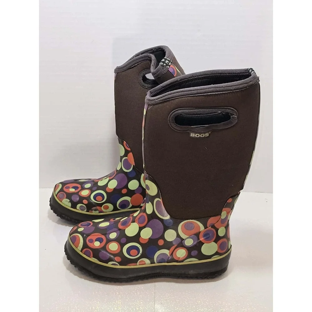 🌈🧸 Bogs Kids Classic High Bubbles Waterproof Winter‎ Boots US 4 EU 37